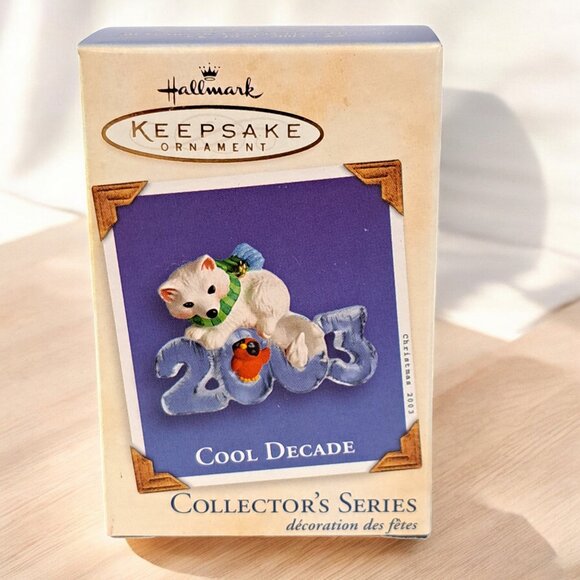 Hallmark Keepsake Christmas Ornament, 2003 Cool Decade Arctic Fox, NIB 4th - Picture 2 of 8